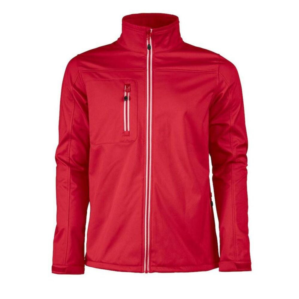 Printer RED Mens Vert Soft Shell Jacket / Red